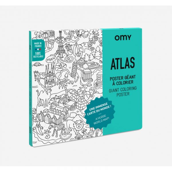Poster para Colorir – Atlas | Omy