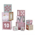 Cubos de Empilhar em Cartão Flowers & Butterflies | Little Dutch