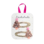 Ganchos do Cabelo – Rose Gold Xmas Tree | Rockahula Kids