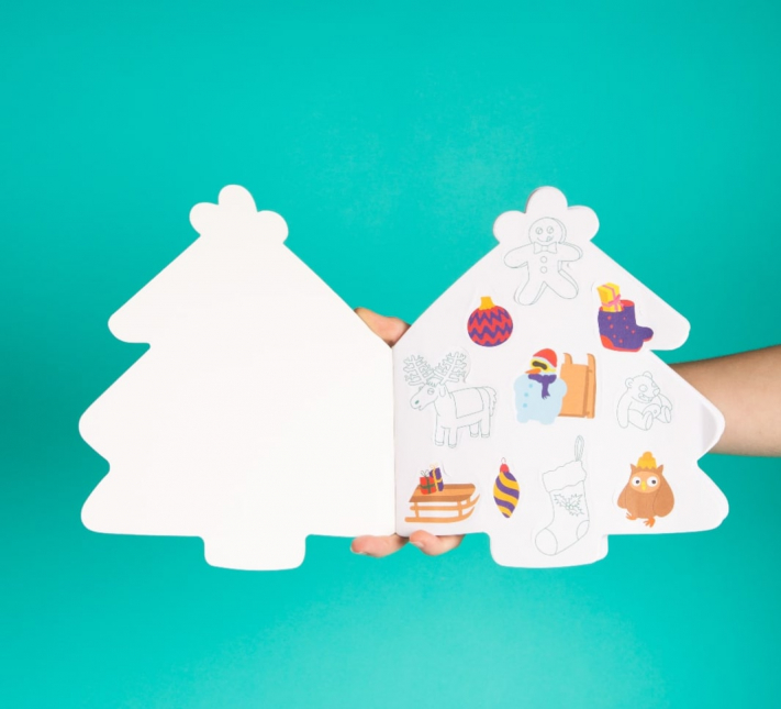 Notebook + Autocolantes - Árvore de Natal | Omy - Image 3