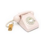 Telefone Fixo GPO 746 Rotary Dial - Rosa