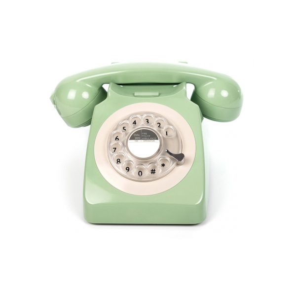 Telefone Fixo GPO 746 Rotary Dial – Menta
