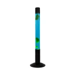 Candeeiro de Chão Lava Lamp 75cm - Base Preta + Líquido Azul + Lava Preta | Fisura