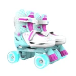 Patins Combo Neon 2-em-1 Ajustáveis - T30-33 - Turquesa | Yvolution