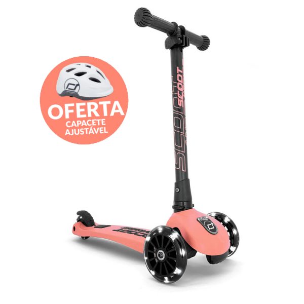Trotinete Highwaykick 3 Led – Peach | Scoot and Ride