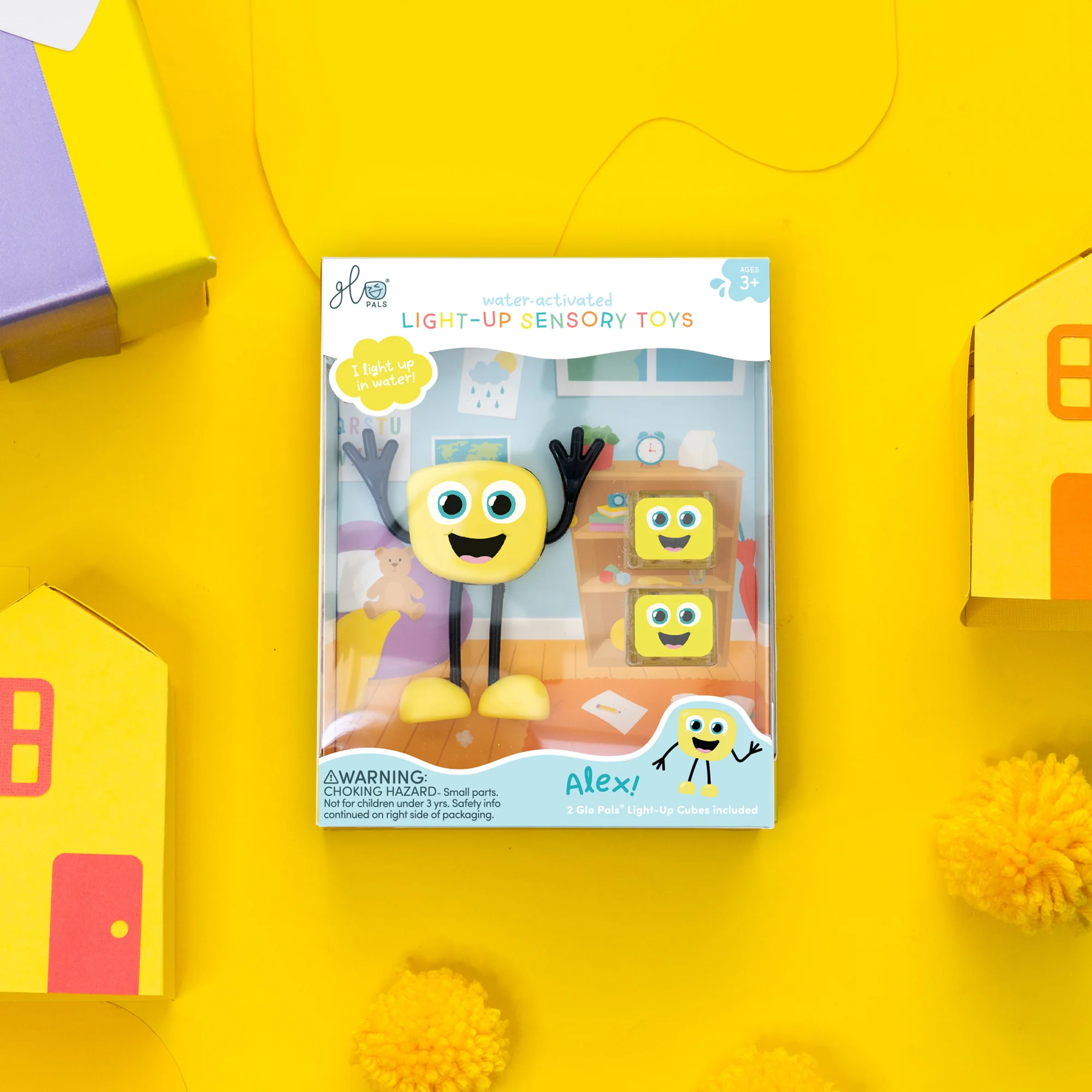 GLO PALS | Pack Personagem + Cubos de Luz Amarelo - Alex - Image 2
