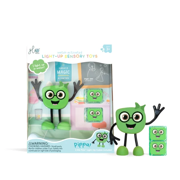 GLO PALS | Pack Personagem + Cubos de Luz Verde – Pippa