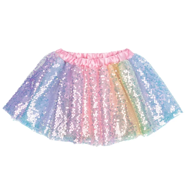 Tutu de Lantejoulas Multi-Colorido Cores Pastel – 4-6 Anos | Great Pretenders