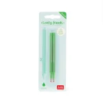 Conjunto de 2 Recargas para Caneta de Gel Legami Lovely Friends – Verde | Legami