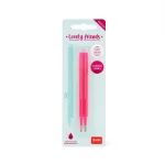 Conjunto de 2 Recargas para Caneta de Gel Legami Lovely Friends – Rosa Neon | Legami