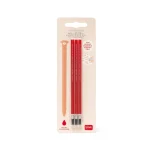 Recarga para Caneta de Gel Apagável - Vermelho - Set de 3 Unidades | Legami