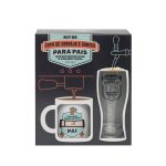 Kit de Copo de Cerveja e Caneca para Pais que Gostam de Viver a Vida Bem Vivida | Mr Wonderful