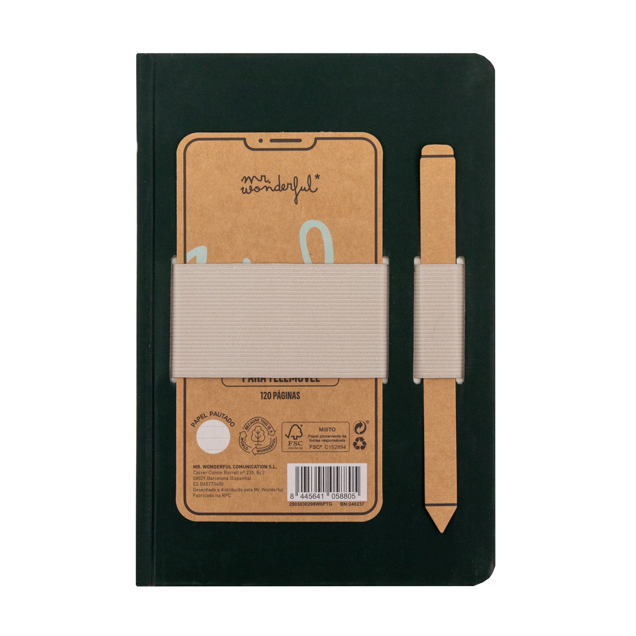 Caderno A5 com Suporte para Telemóvel – Dito e Feito | Mr Wonderful