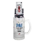 Caneca de Cerveja + Meias - Pai, a vida contigo corre melhor! | Lovely Story
