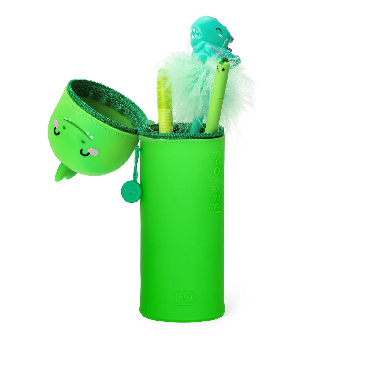 Estojo de Silicone Macio 2 em 1 - Kawaii - Dinossauro | Legami - Image 2