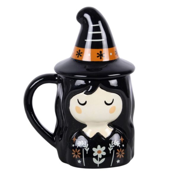 Caneca de Bruxa com Tampa em Forma de Chapéu – 350 Ml