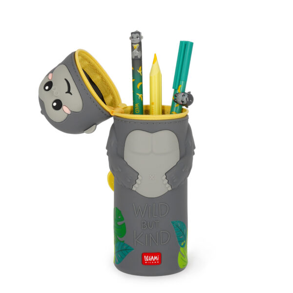 Estojo de silicone Macio 2 em 1 – Kawaii – Gorila | Legami