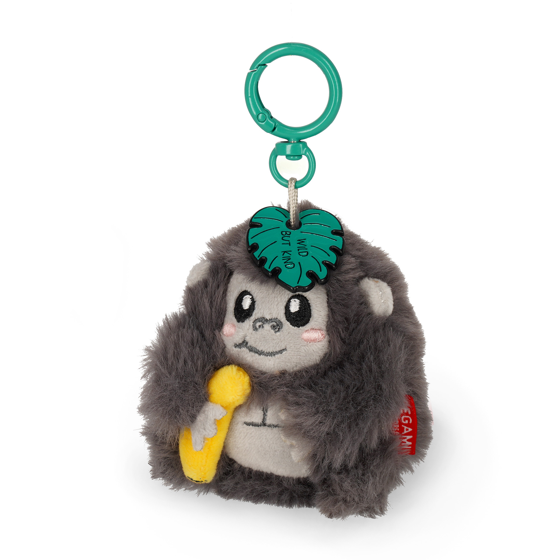 Porta-chaves de peluche Gorila Tiny Super Soft | Legami - Image 2