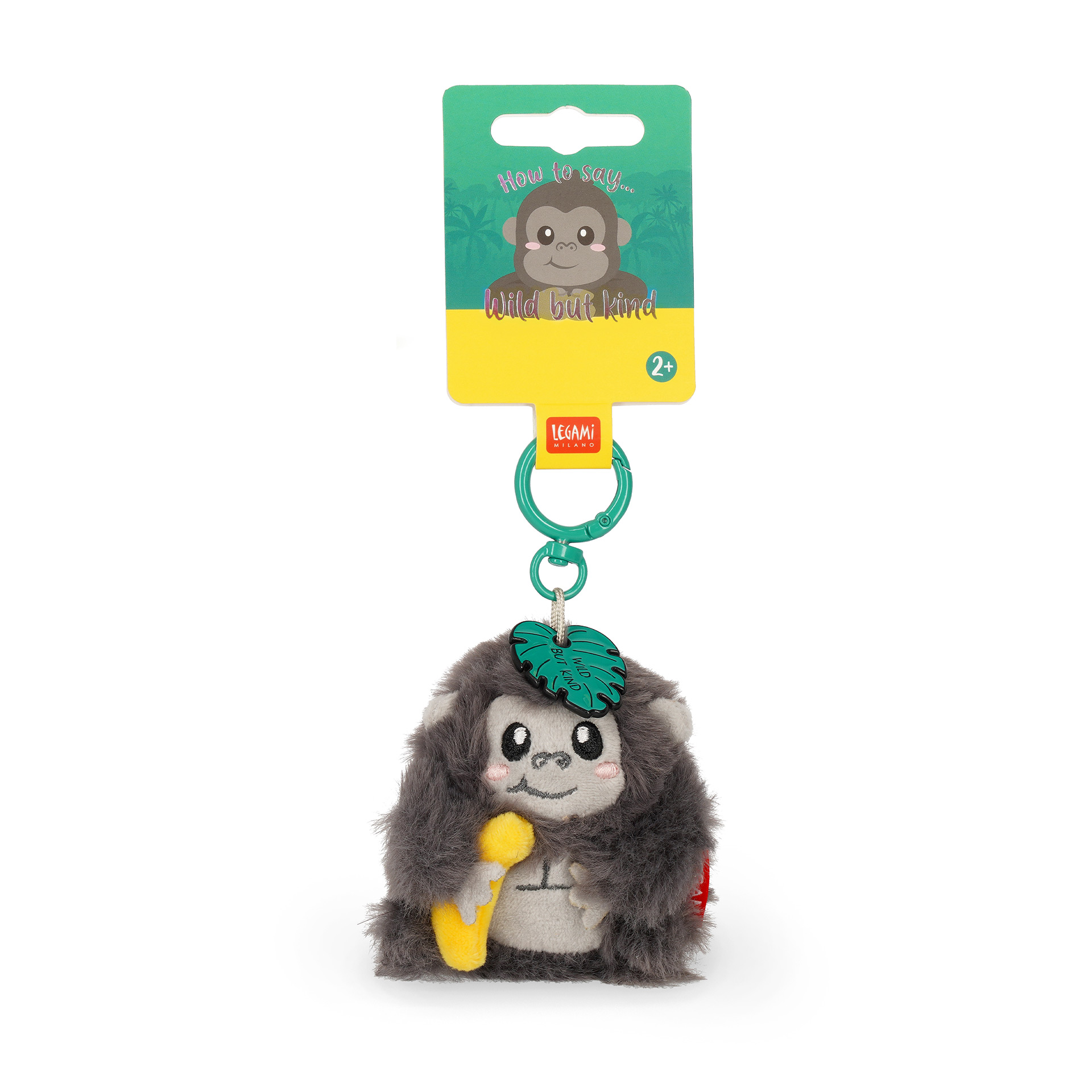Porta-chaves de peluche Gorila Tiny Super Soft | Legami - Image 4