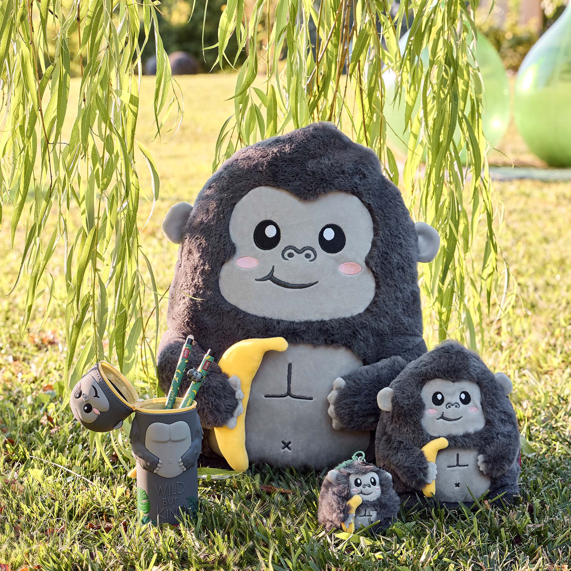 Porta-chaves de peluche Gorila Tiny Super Soft | Legami - Image 8