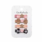 Ganchos de Cabelo Mini Laços Halloween — Conjunto de 4 | Rockahula Kids
