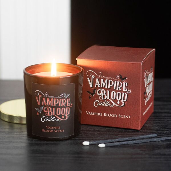 Vela Perfumada Sangue de Vampiro em Frasco Preto